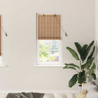 Roller blind with curtains Natural 60 x 220 cm Bamboo