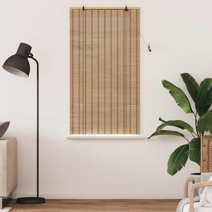 Raamrolgordijnen & Schaduwdoeken Licht Bruin 60 x 160 cm Bamboe