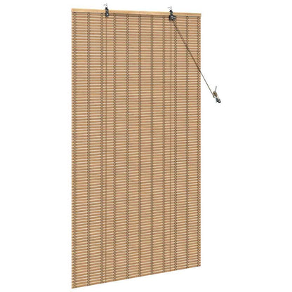 Raamrolgordijnen & Schaduwdoeken Licht Bruin 60 x 160 cm Bamboe