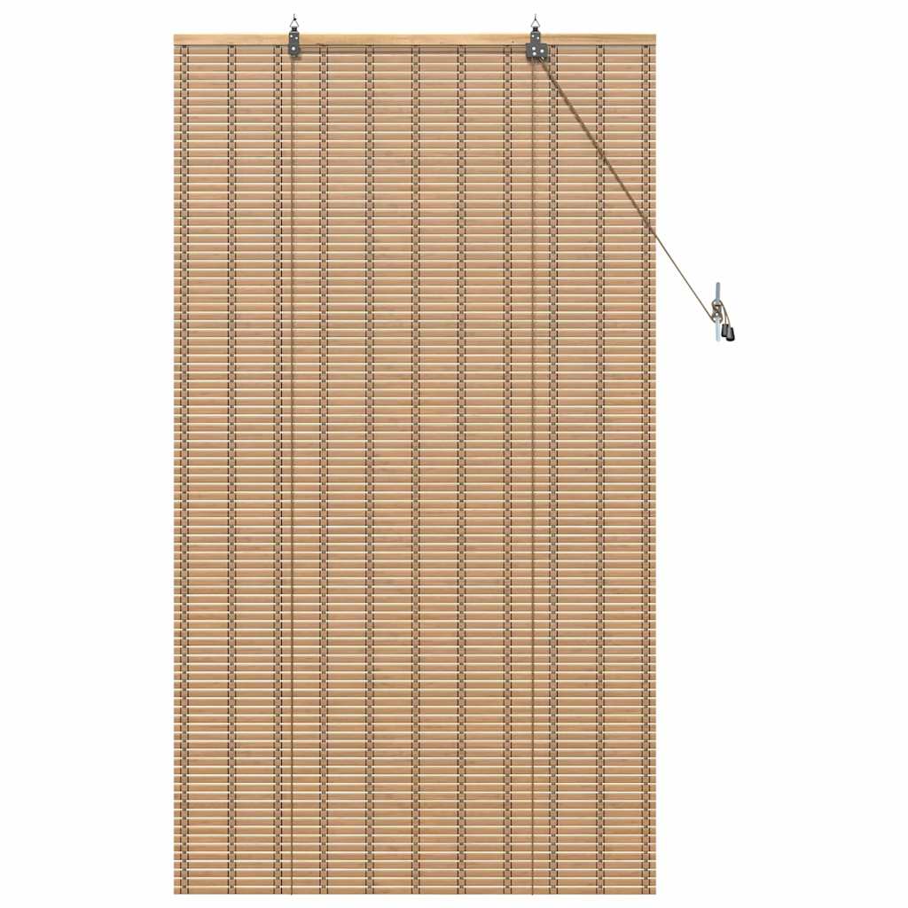 Raamrolgordijnen & Schaduwdoeken Licht Bruin 60 x 160 cm Bamboe