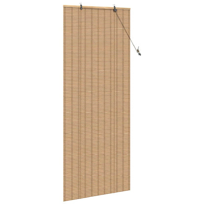 Raamrolgordijnen & Schaduwdoeken Licht Bruin 90 x 220 cm Bamboe