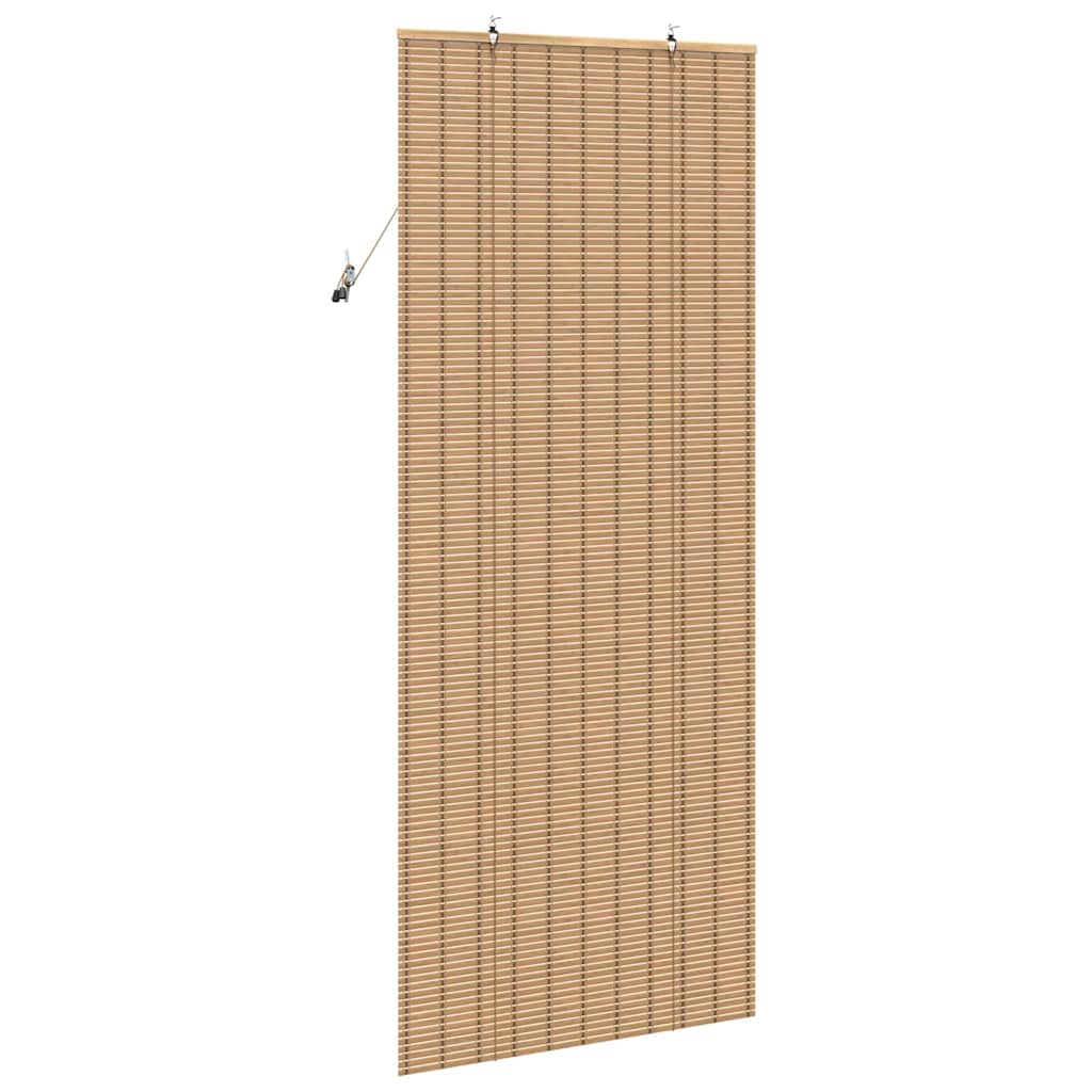 Raamrolgordijnen & Schaduwdoeken Licht Bruin 90 x 220 cm Bamboe
