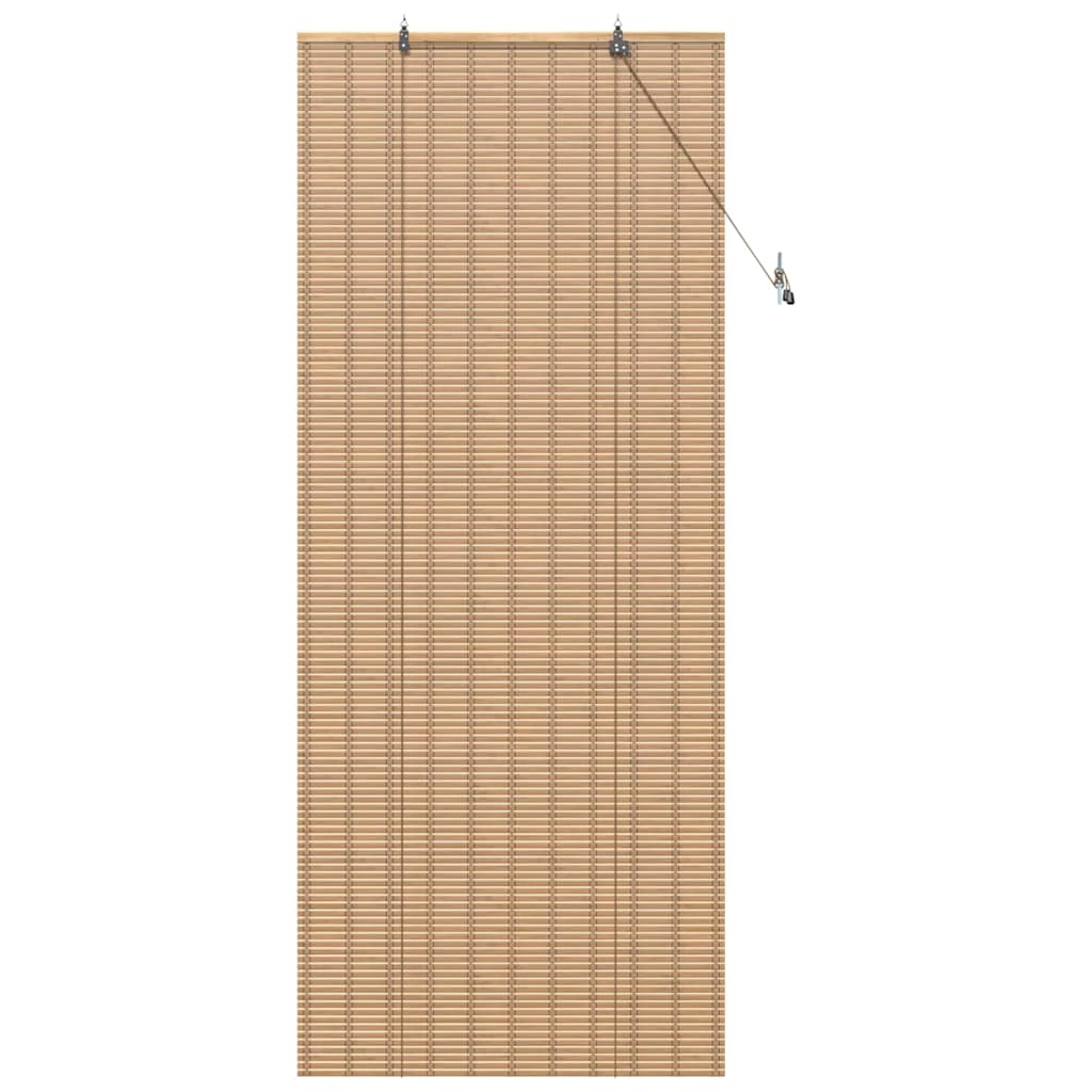 Raamrolgordijnen & Schaduwdoeken Licht Bruin 90 x 220 cm Bamboe