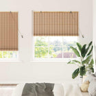 Roller blind with curtains Natural 150 x 220 cm Bamboo