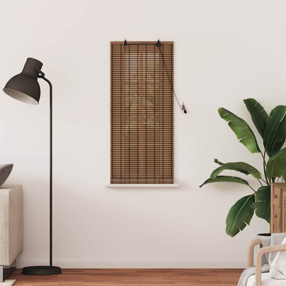Raambuiten & Gordijnen met gordijnen Bruin 60 x 160 cm Bamboe