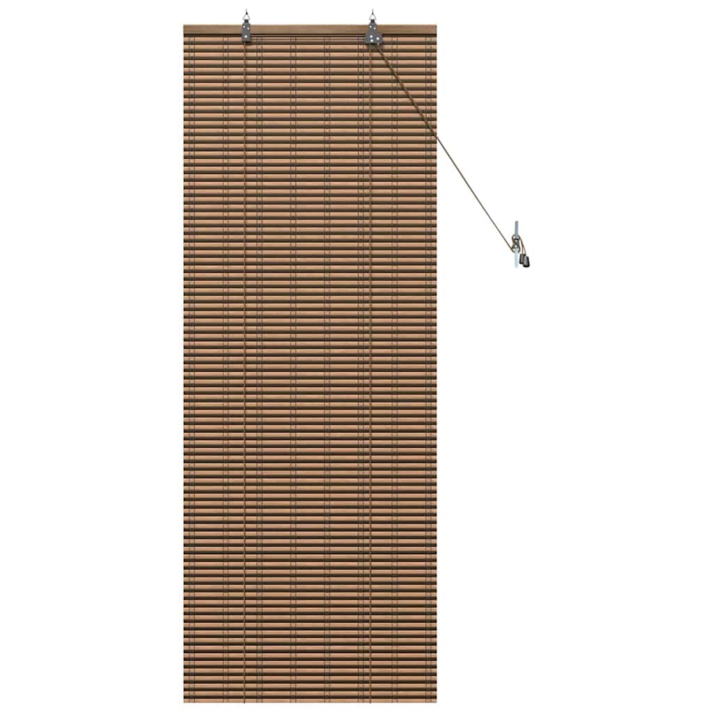 Raambuiten & Gordijnen met gordijnen Bruin 60 x 160 cm Bamboe