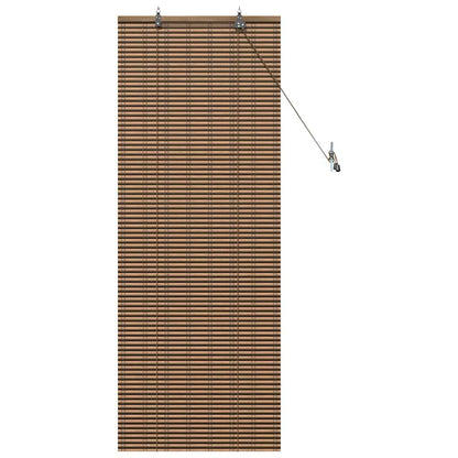 Raambuiten & Gordijnen met gordijnen Bruin 60 x 160 cm Bamboe