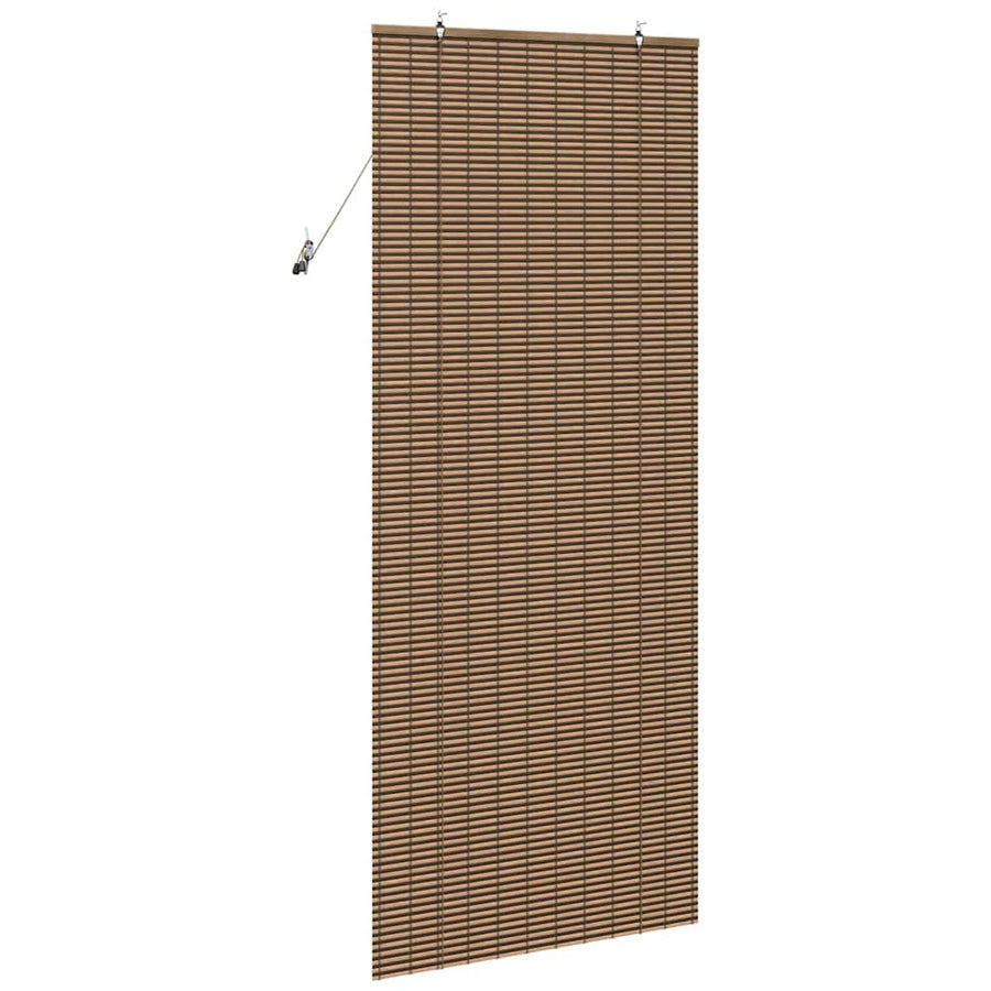 Rolgordijn met gordijnen Bruin 90 x 220 cm Bamboe