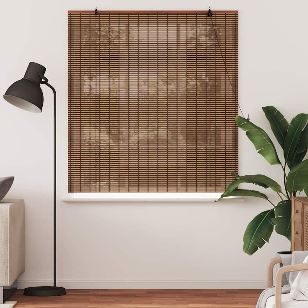 Raambuiten & Gordijnen met gordijnen Bruin 150 x 160 cm Bamboe