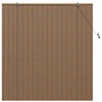 Raambuiten & Gordijnen met gordijnen Bruin 150 x 160 cm Bamboe