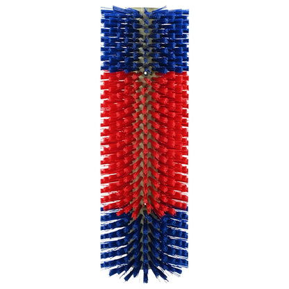 Vee borstels Rood en blauw 20 x 9 x 50 cm Kunststof en Staal