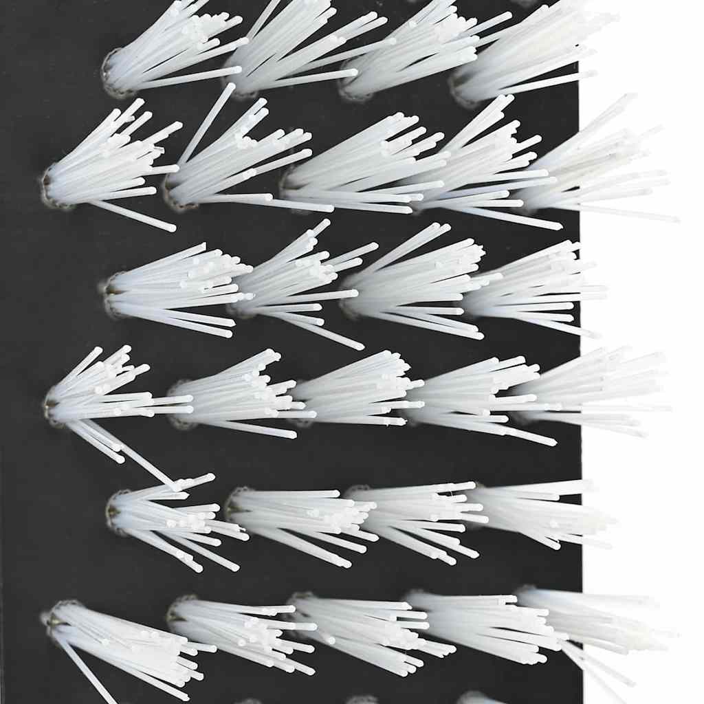 Vee borstels Verstelbaar Zwart en Wit 84 x 10 x 91 cm PVC