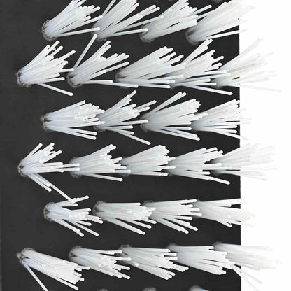 Vee borstels Verstelbaar Zwart en Wit 84 x 10 x 91 cm PVC