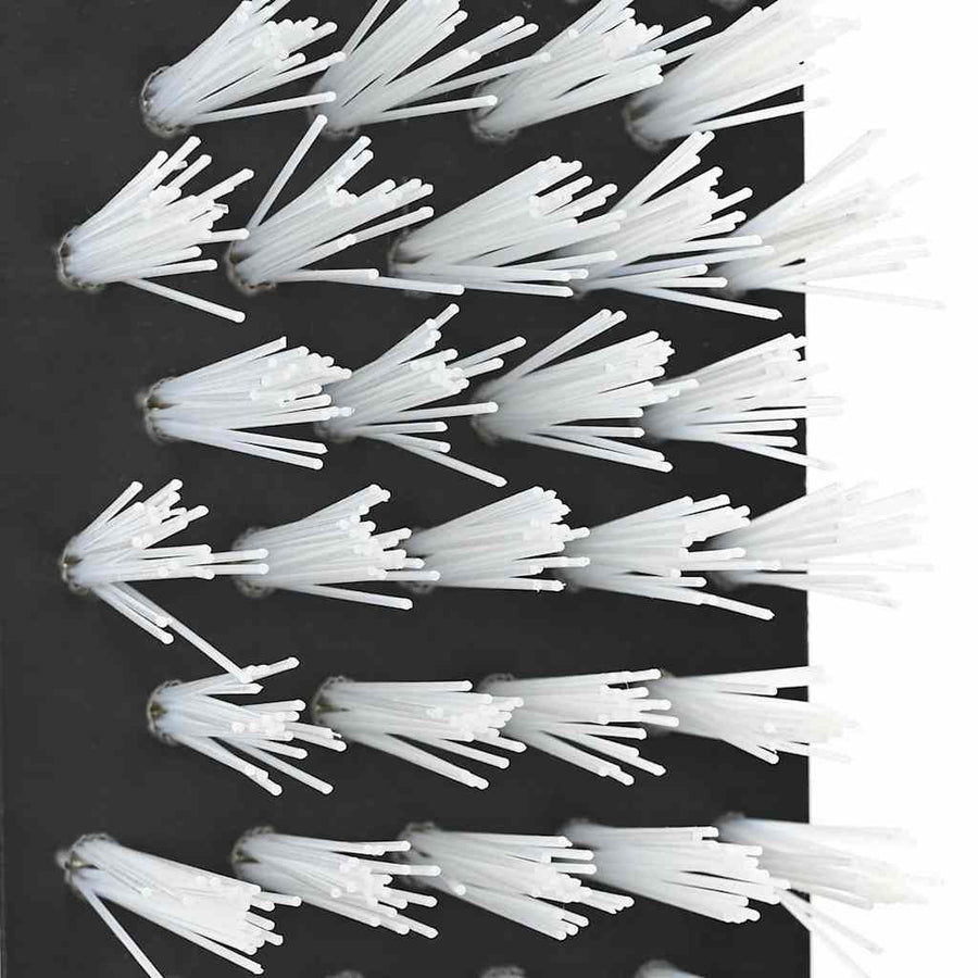 Vee borstels Verstelbaar Zwart en Wit 84 x 10 x 91 cm PVC