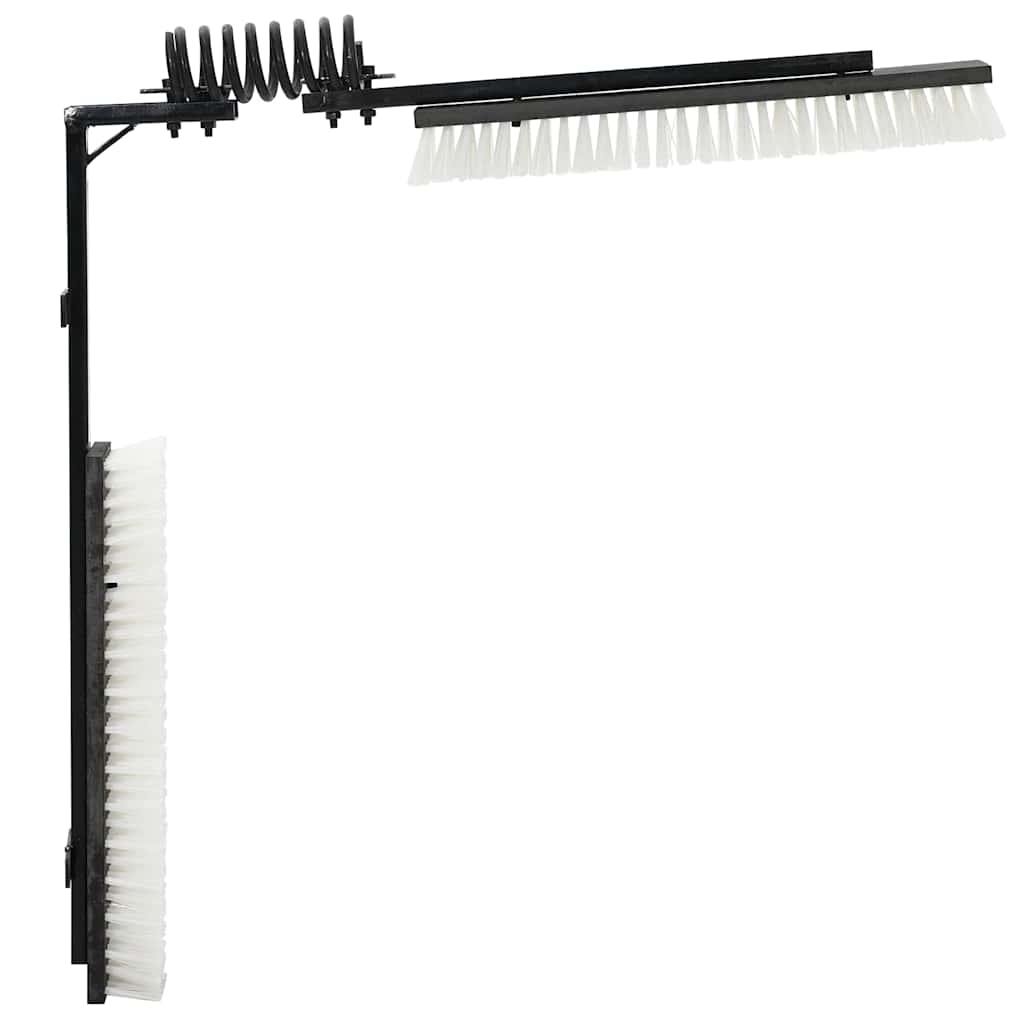 Vee borstels Verstelbaar Zwart en Wit 84 x 10 x 91 cm PVC