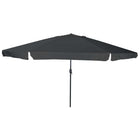 Tuinparasol 395x395x245 cm antraciet polyester staal