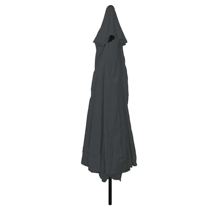 Tuinparasol Antraciet 395 x 395 x 245 cm Polyester en staal
