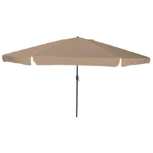 Tuinparasol Taupe 395 x 395 x 245 cm Polyester en staal