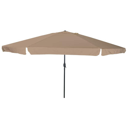 Tuinparasol Taupe 395 x 395 x 245 cm Polyester en staal