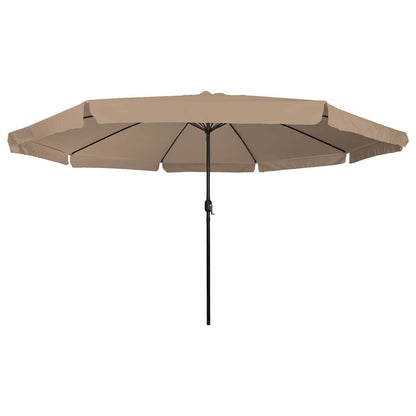 Tuinparasol Taupe 395 x 395 x 245 cm Polyester en staal
