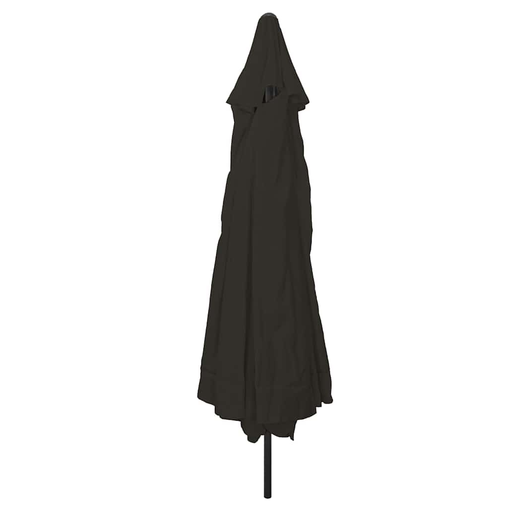 Tuinparasol Zwart 395 x 395 x 245 cm Polyester en staal