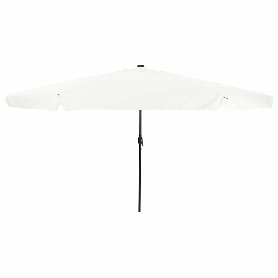 Tuinparasol Zand en Antraciet 395 x 395 x 245 cm Polyester