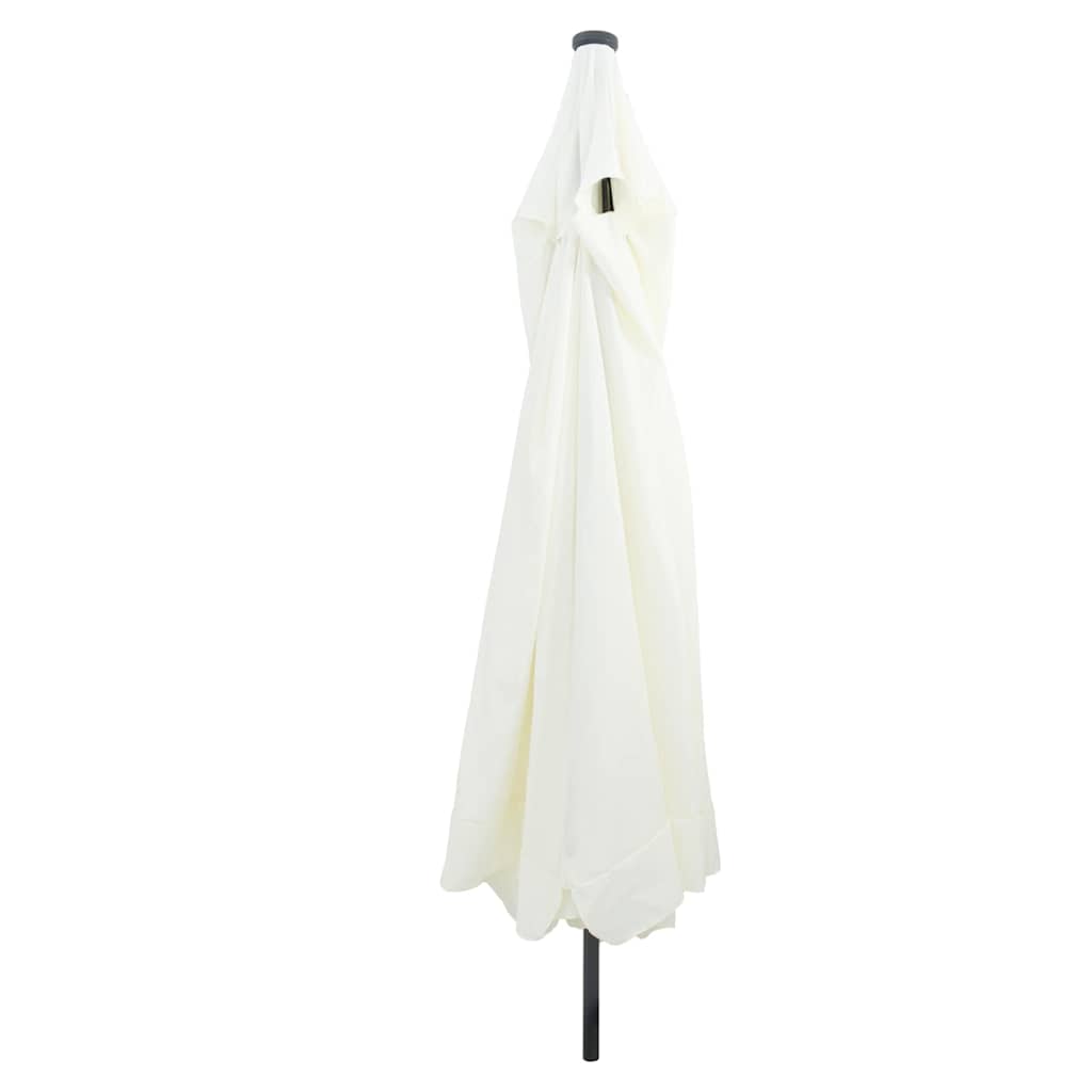 Tuinparasol Zand en Antraciet 395 x 395 x 245 cm Polyester