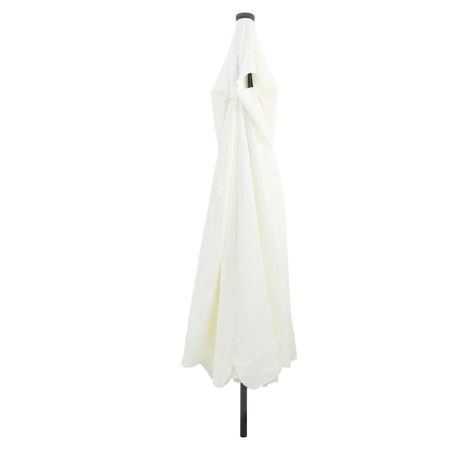 Tuinparasol Zand en Antraciet 395 x 395 x 245 cm Polyester