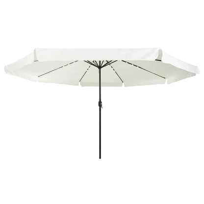 Tuinparasol Zand en Antraciet 395 x 395 x 245 cm Polyester