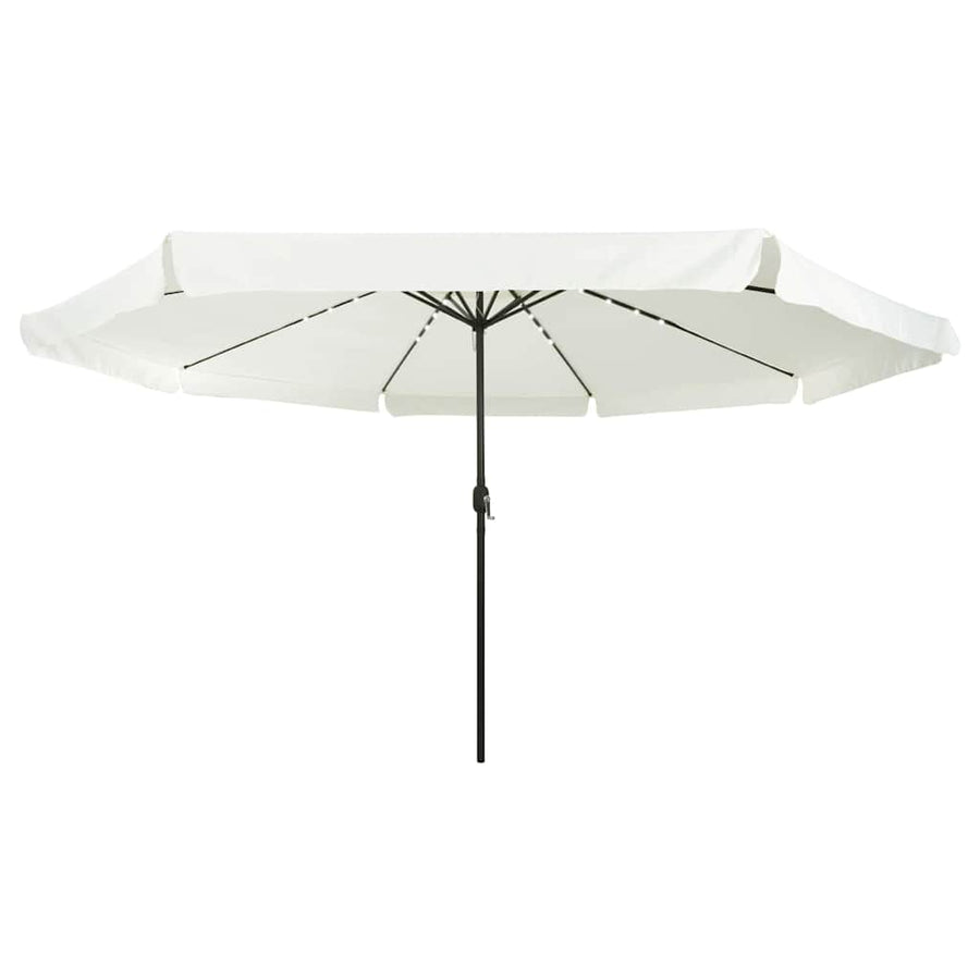Tuinparasol Zand en Antraciet 395 x 395 x 245 cm Polyester