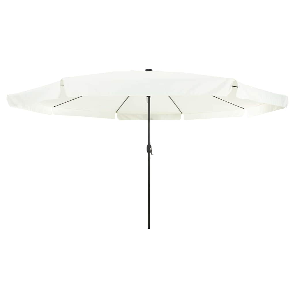 Tuinparasol Zand en Antraciet 395 x 395 x 245 cm Polyester