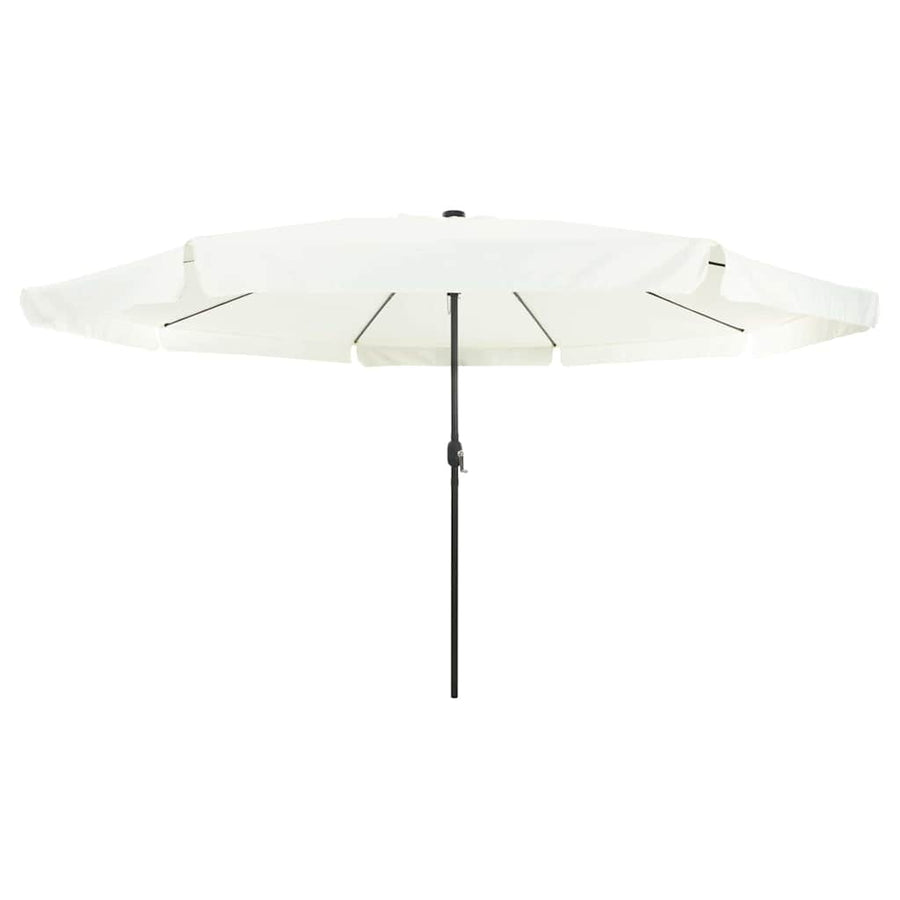 Tuinparasol Zand en Antraciet 395 x 395 x 245 cm Polyester
