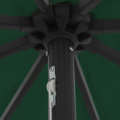 Tuinparasol Groen 395 x 395 x 245 cm Polyester