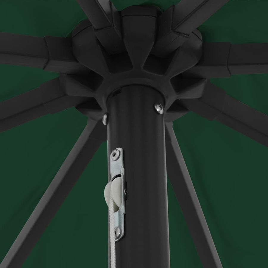 Tuinparasol Groen 395 x 395 x 245 cm Polyester