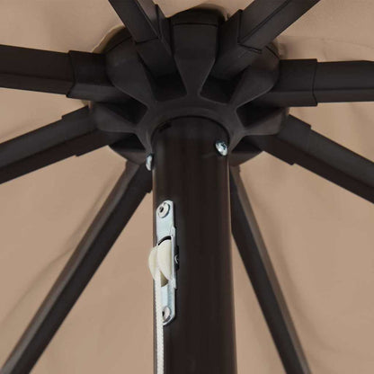 Tuinparasol Taupe 395 x 395 x 245 cm Polyester