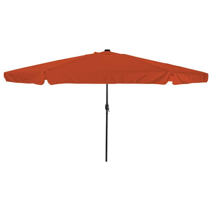 Tuinparasol Terracotta 395 x 395 x 245 cm Polyester