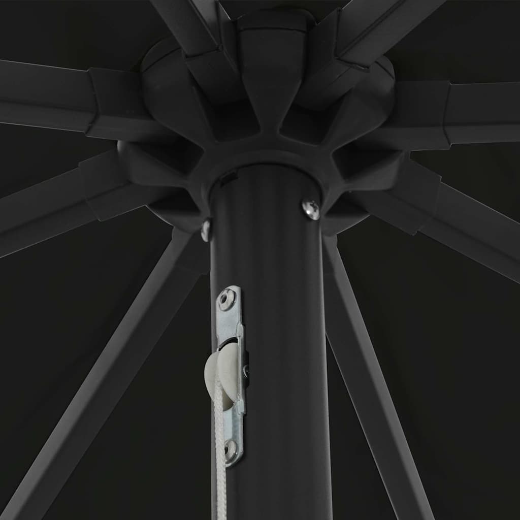 Tuinparasol Zwart 395 x 395 x 245 cm Polyester