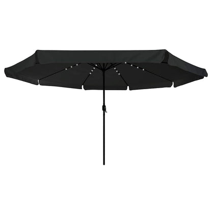 Tuinparasol Zwart 395 x 395 x 245 cm Polyester