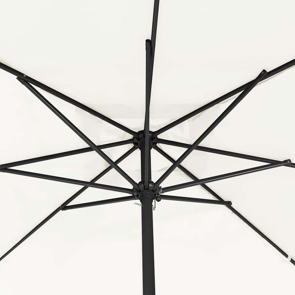 Tuinparasol Zand 295 x 295 x 245 cm Polyester en staal