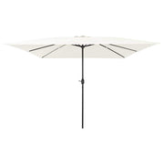 Tuinparasol 295x295x245 cm zand polyester staal