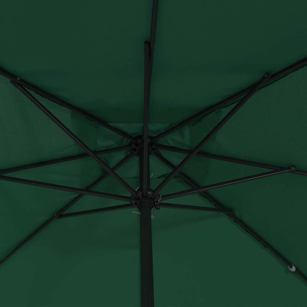 Tuinparasol Groen 295 x 295 x 245 cm Polyester en staal