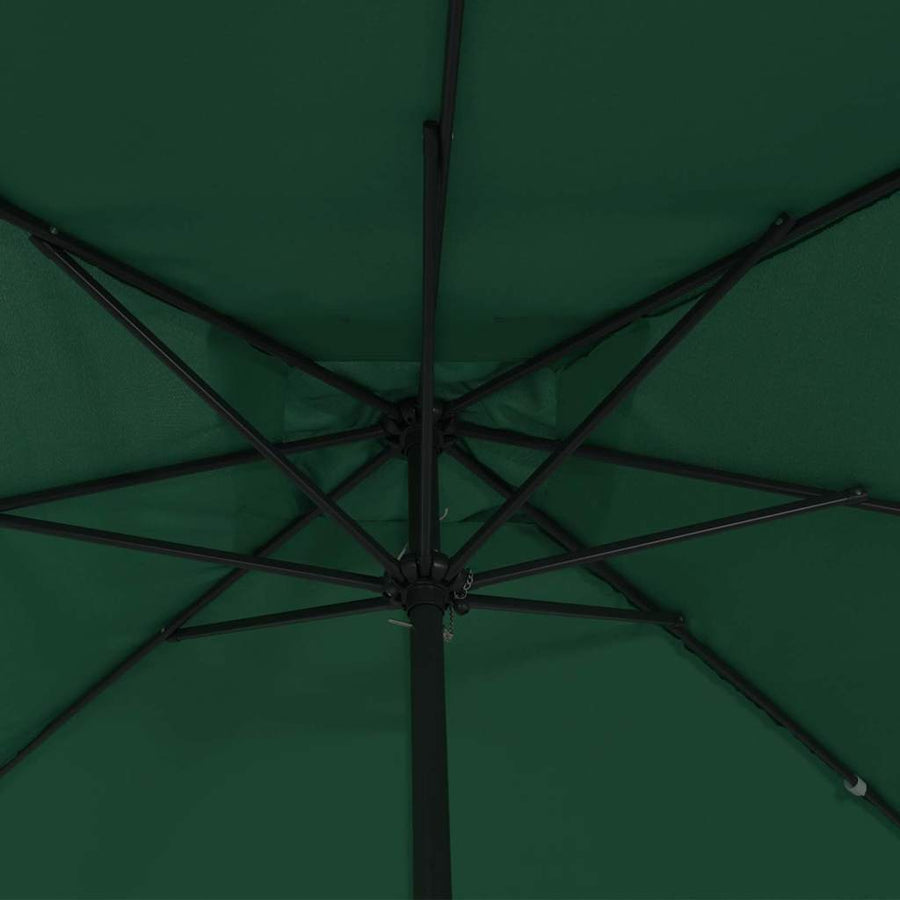 Tuinparasol Groen 295 x 295 x 245 cm Polyester en staal