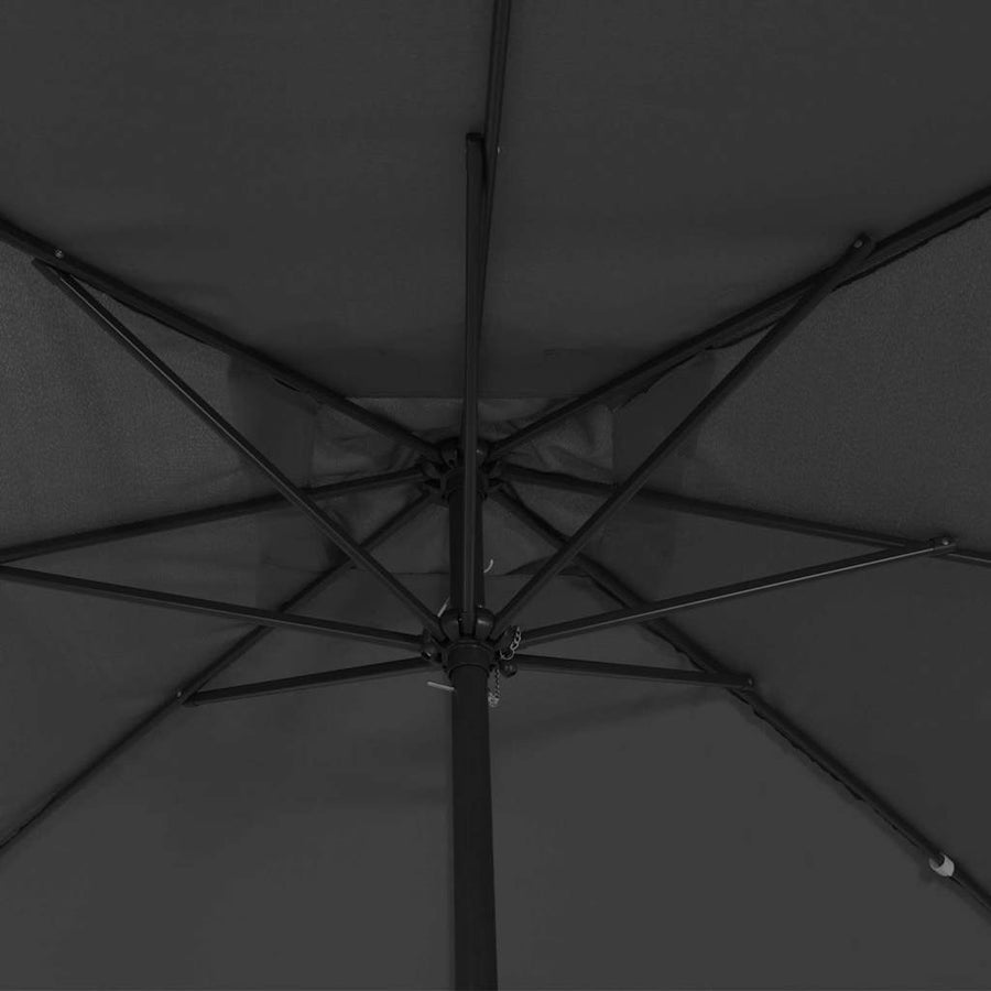 Tuinparasol Antraciet 295 x 295 x 245 cm Polyester en staal