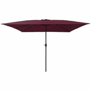 Tuinparasol 295x295x245 cm bordeaux rood polyester staal