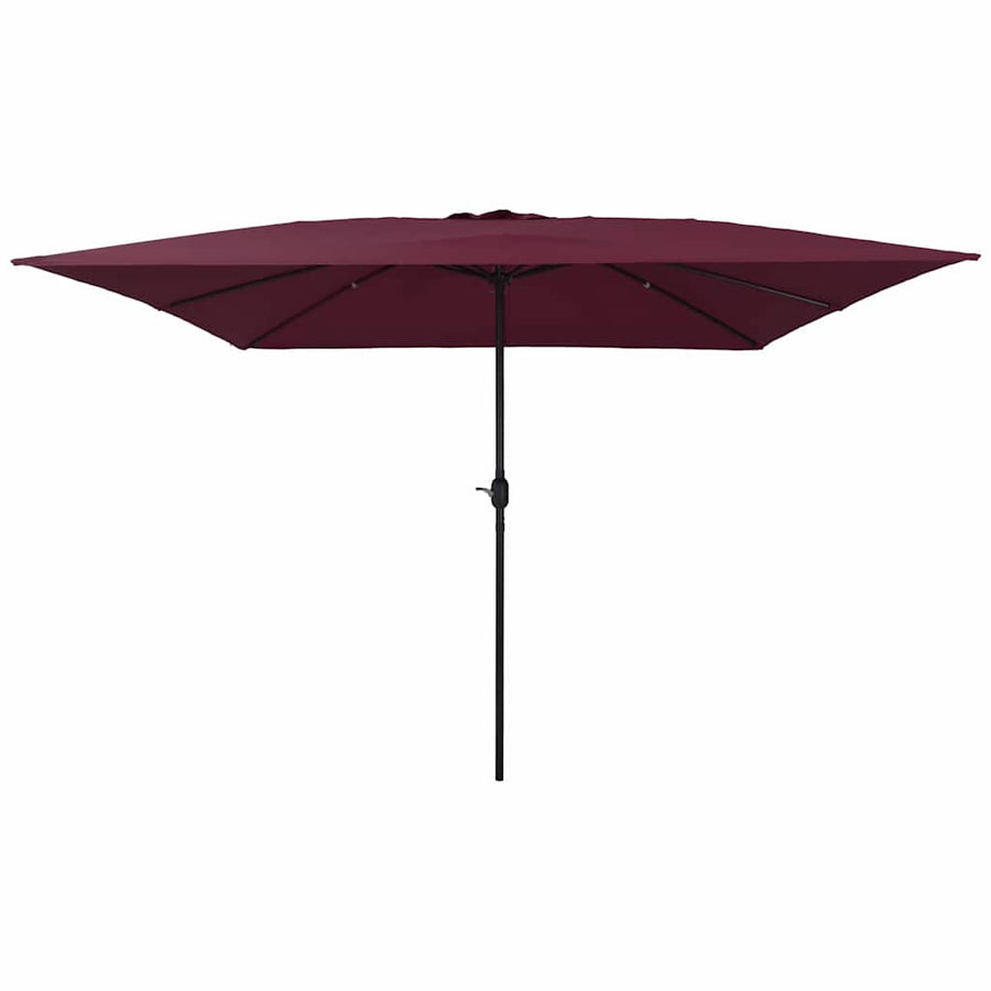 Tuinparasol Bordeaux Rood 295 x 295 x 245 cm Polyester en staal