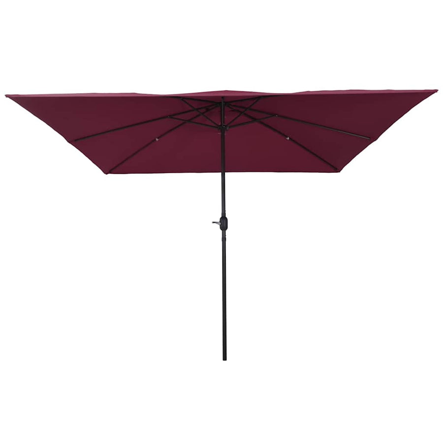 Tuinparasol Bordeaux Rood 295 x 295 x 245 cm Polyester en staal