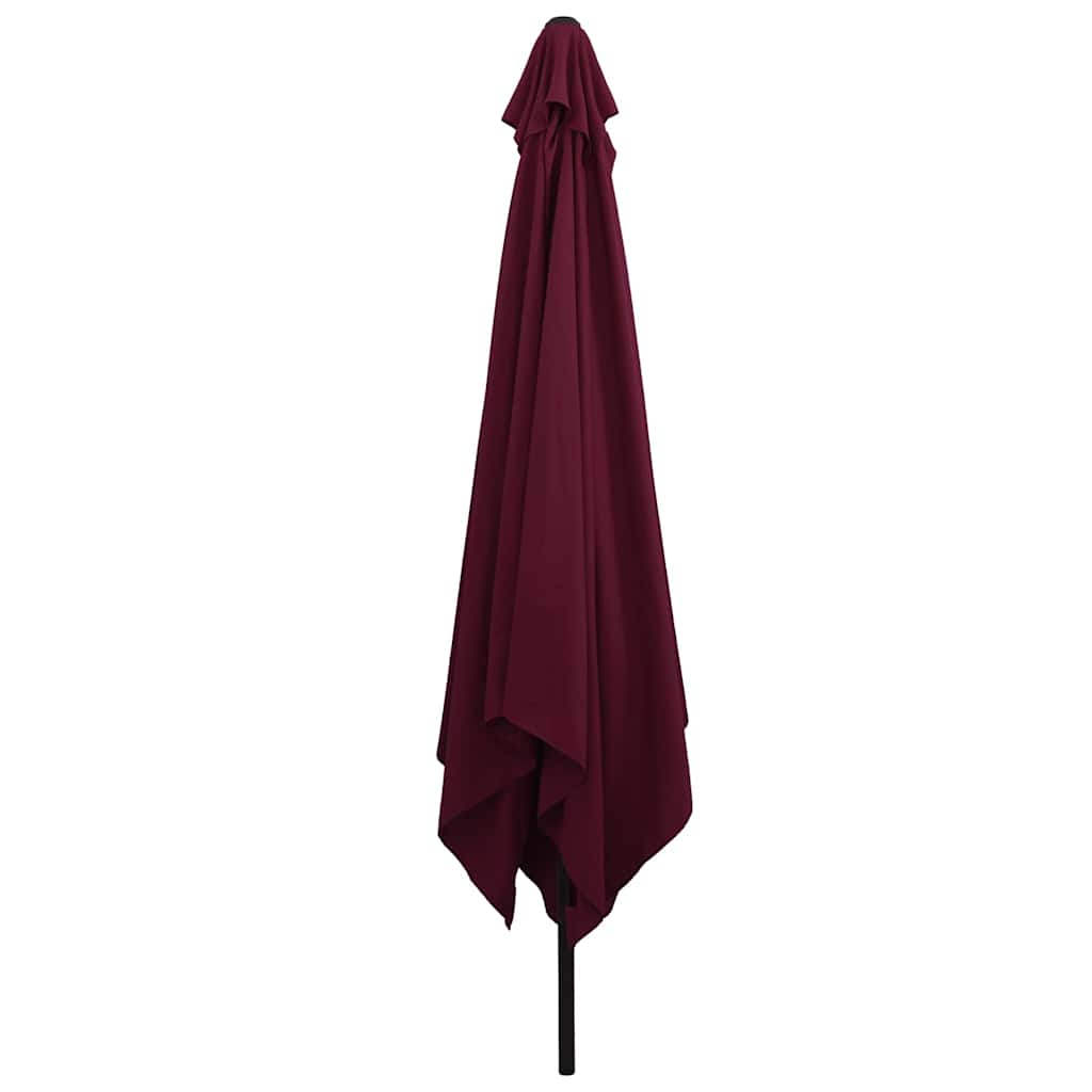 Tuinparasol Bordeaux Rood 295 x 295 x 245 cm Polyester en staal