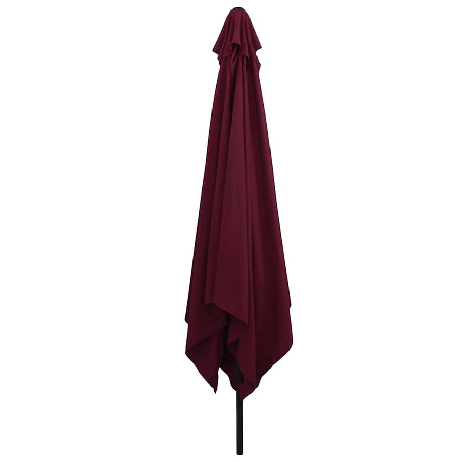Tuinparasol Bordeaux Rood 295 x 295 x 245 cm Polyester en staal