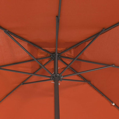 Tuinparasol Terracotta 295 x 295 x 245 cm Polyester en staal