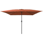 Tuinparasol 295x295x245 cm terracotta polyester staal